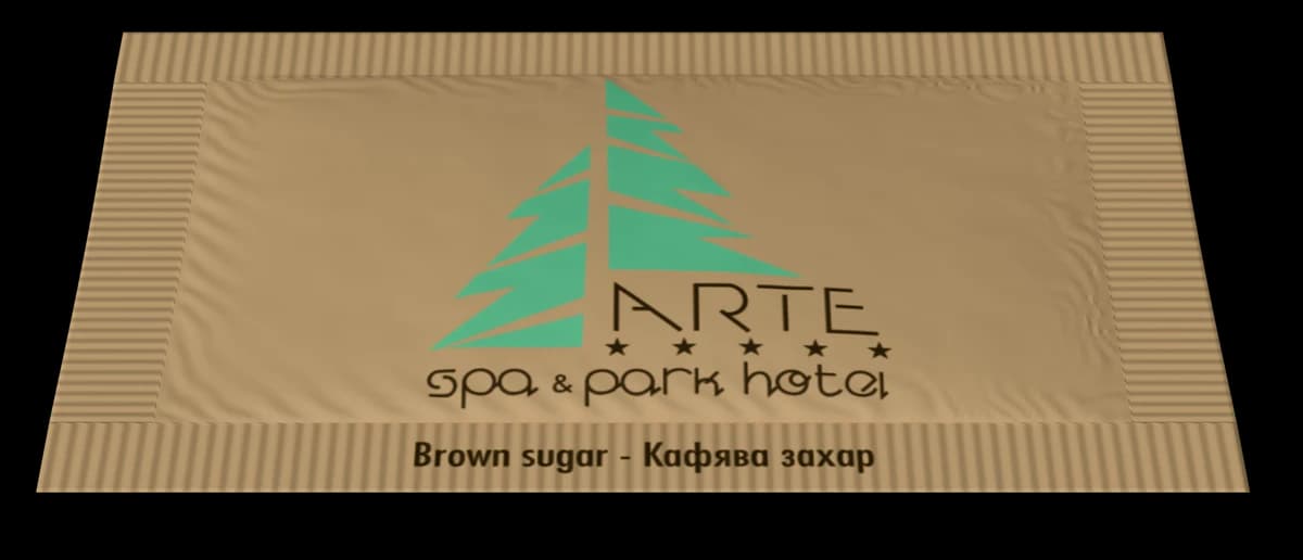 Arte Hotel – obal s logem klienta