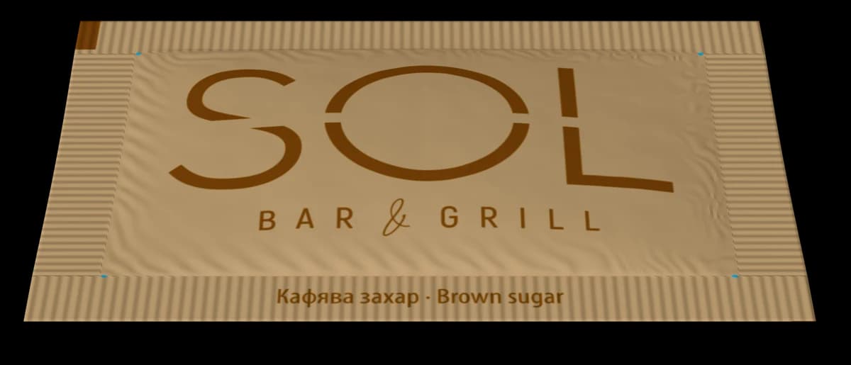 Sol Bar & Grill – obal s logem klienta